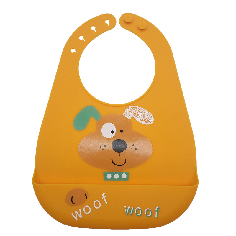 Silicone Bibs for Babies, 2 Sets Baby Feeding Bibs Waterproof Soft Durable Adjustable Bibs - MOQ 10 Pcs: Mix & Match Colors
