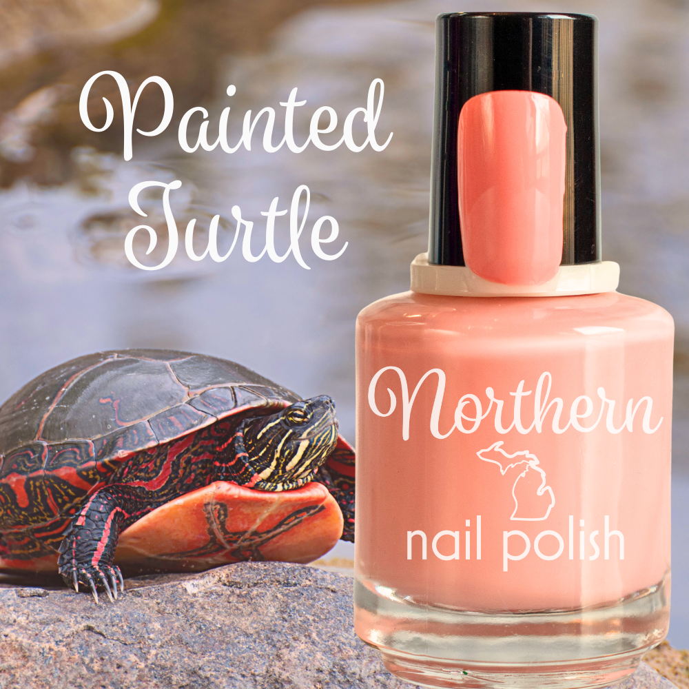 Painted Turtle ~ Nail Polish Vegan Michigan Non-Toxic Peach