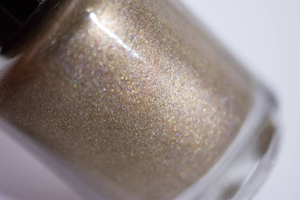 Petoskey Stone ~ Holo Taupe Vegan Nail Polish Eco Michigan