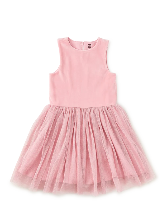 Velour & Tulle Ballet Dress - Pink