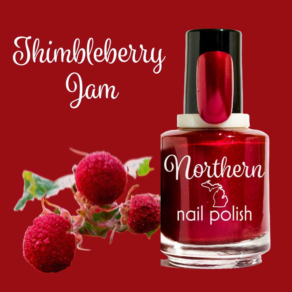 Thimbleberry Jam ~ Nail Polish Ruby Red Toxin Free Vegan Eco