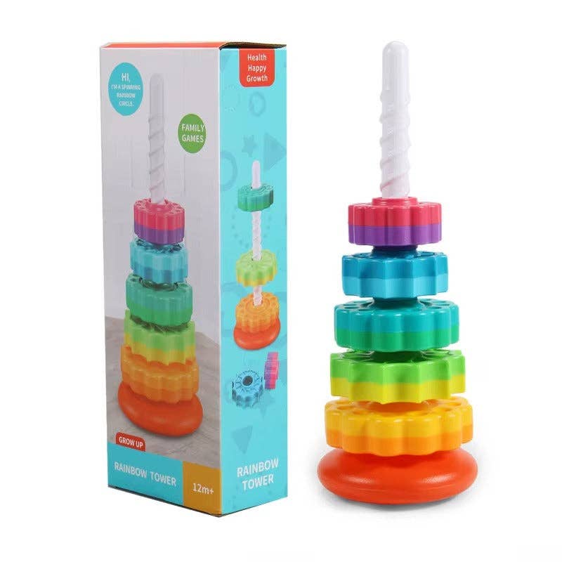 Baby Spinning Stacking Toys for Toddlers Ring Stacker