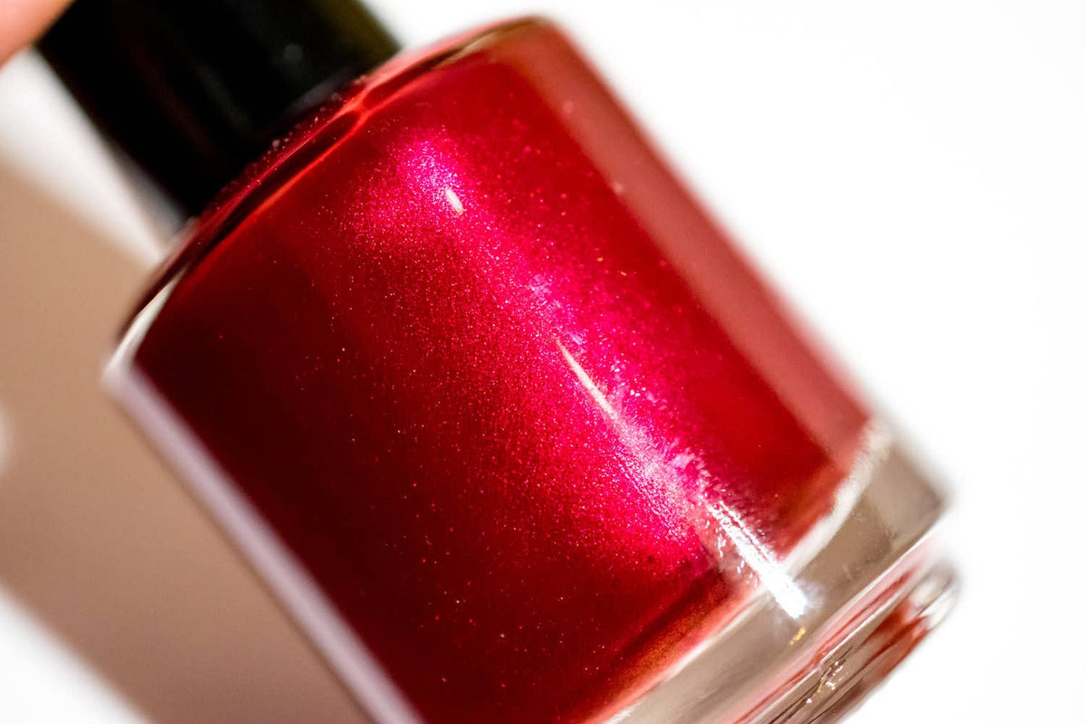 Thimbleberry Jam ~ Nail Polish Ruby Red Toxin Free Vegan Eco