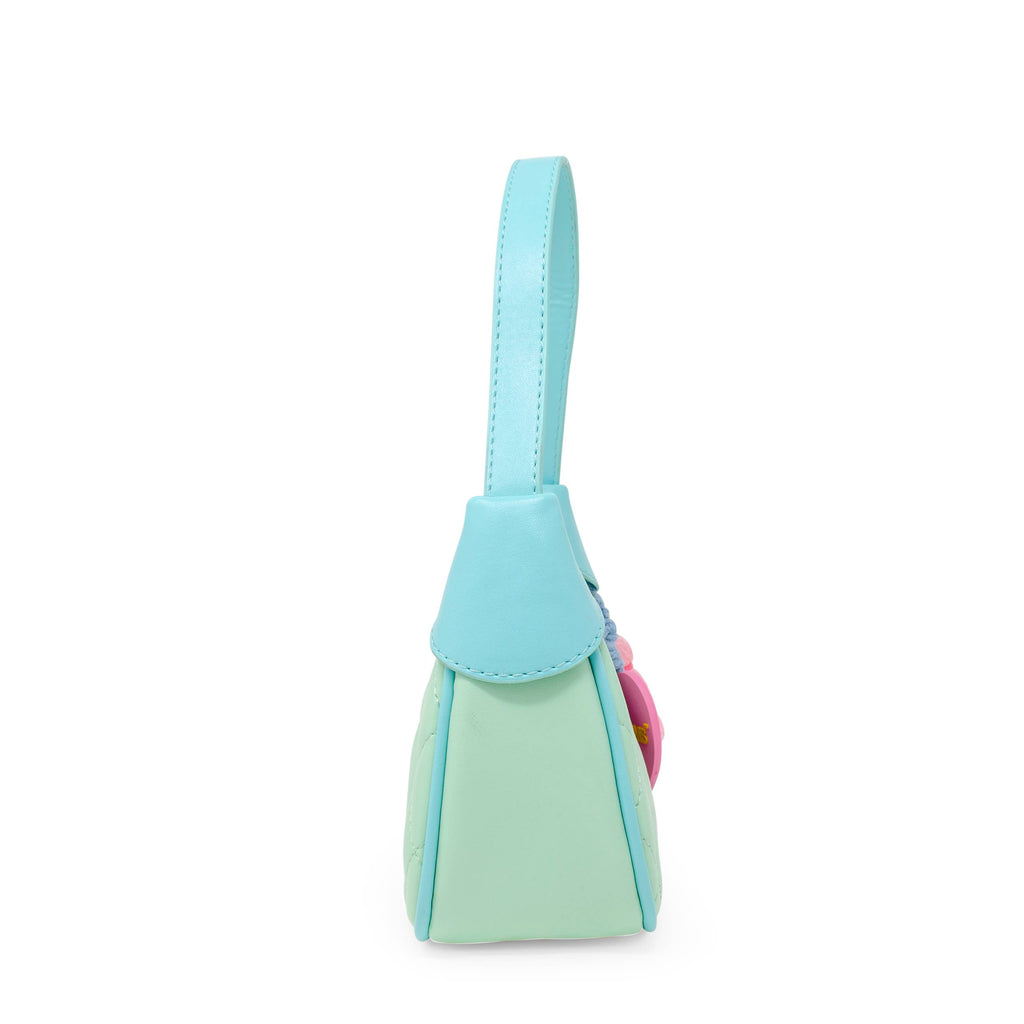 Kids Quilted Shoulder Bag: Aqua Green