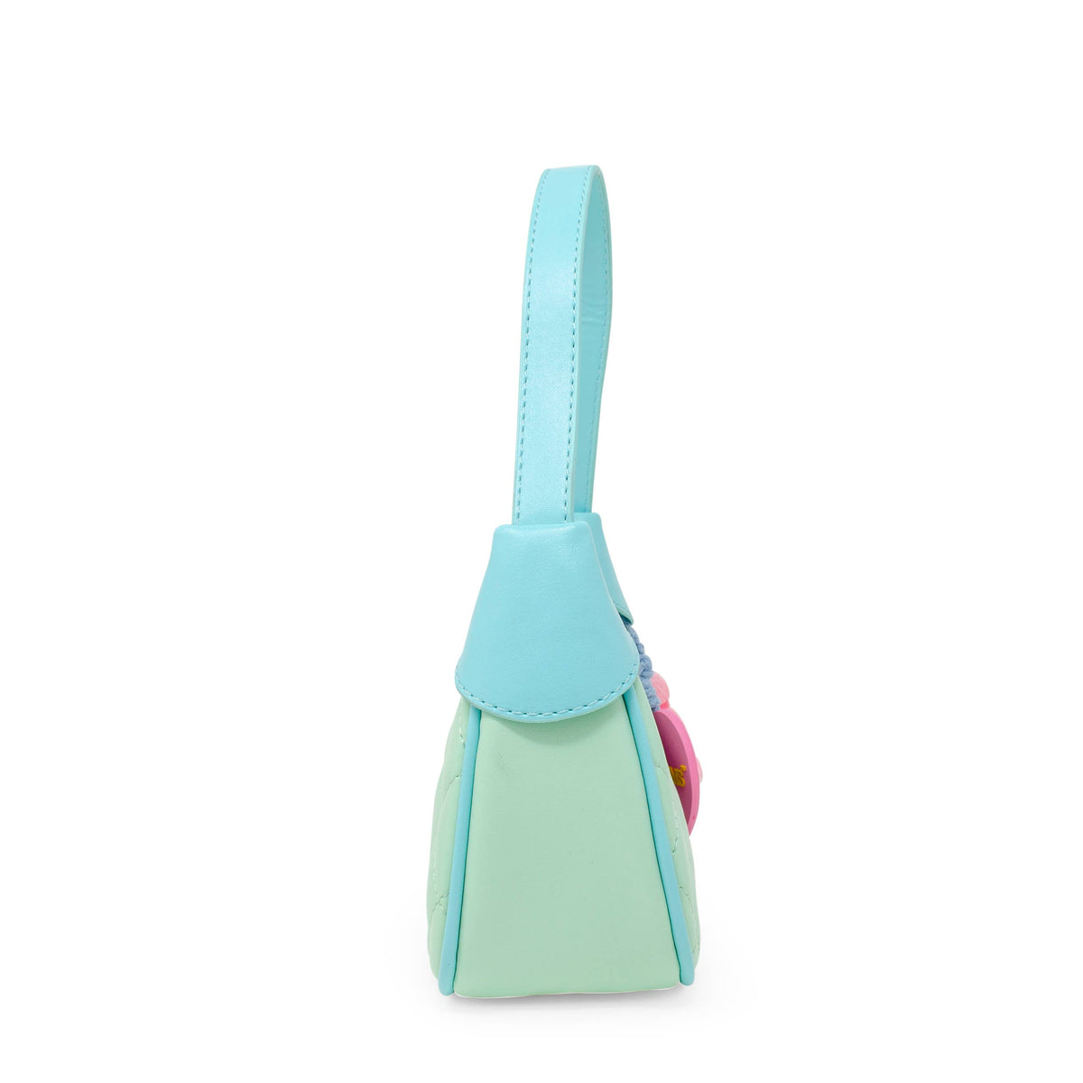 Kids Quilted Shoulder Bag: Aqua Green