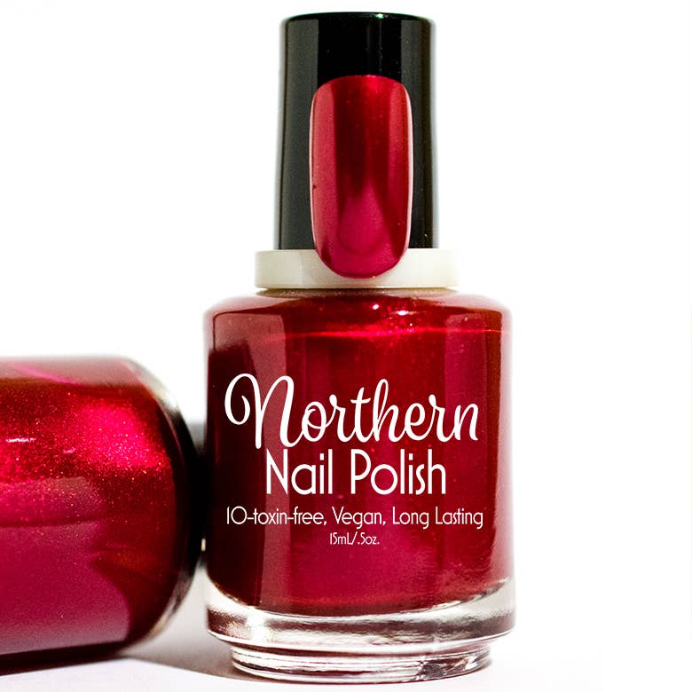 Thimbleberry Jam ~ Nail Polish Ruby Red Toxin Free Vegan Eco