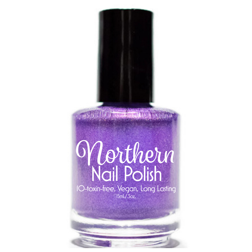 Wisdom ~ Nail Polish Holographic Purple Toxin Free Vegan Eco