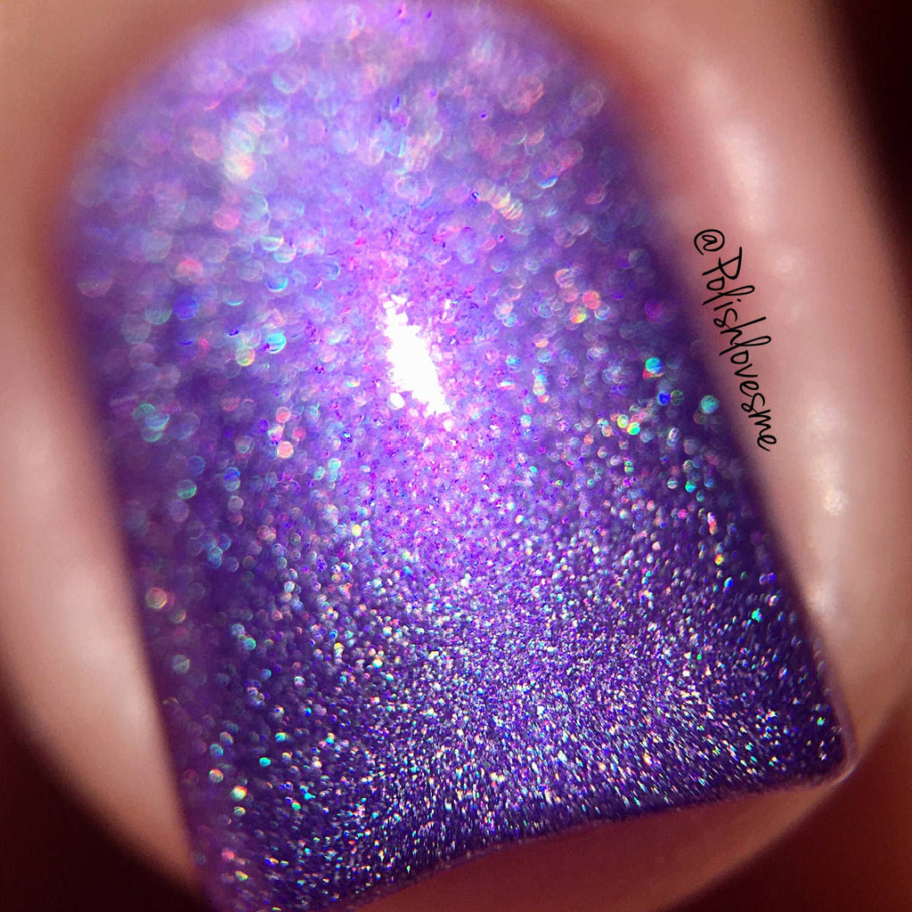 Wisdom ~ Nail Polish Holographic Purple Toxin Free Vegan Eco