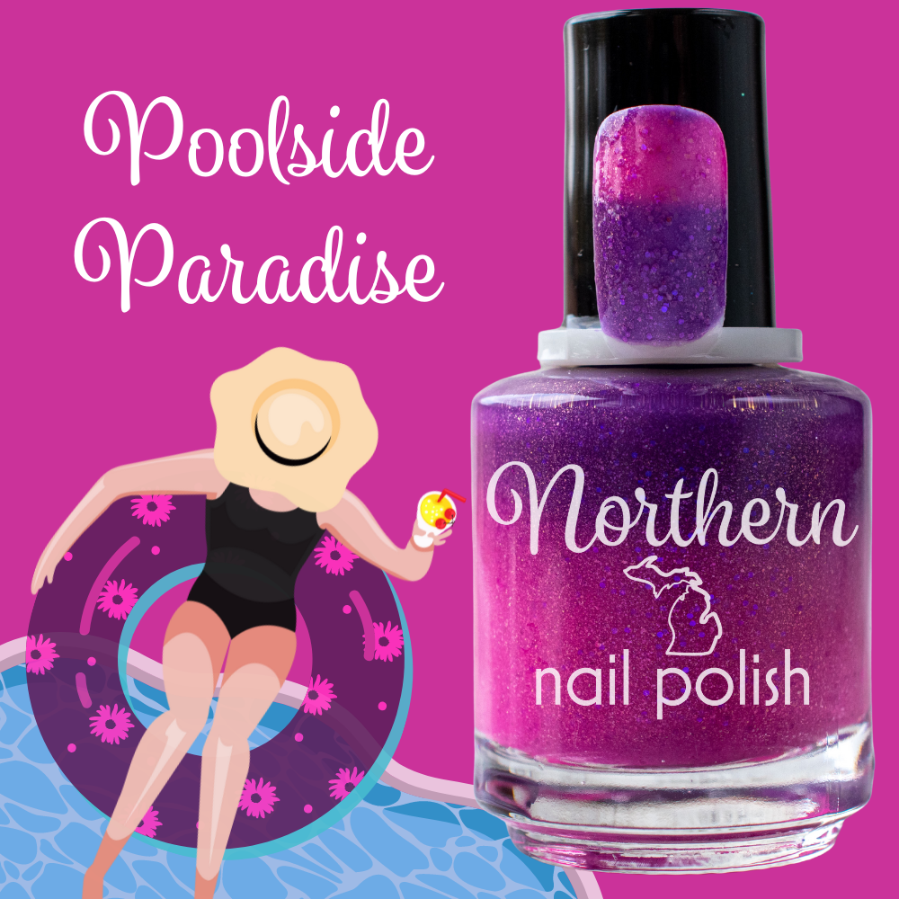 Poolside Paradise ~  Nail Polish Mood Color Changing Vegan
