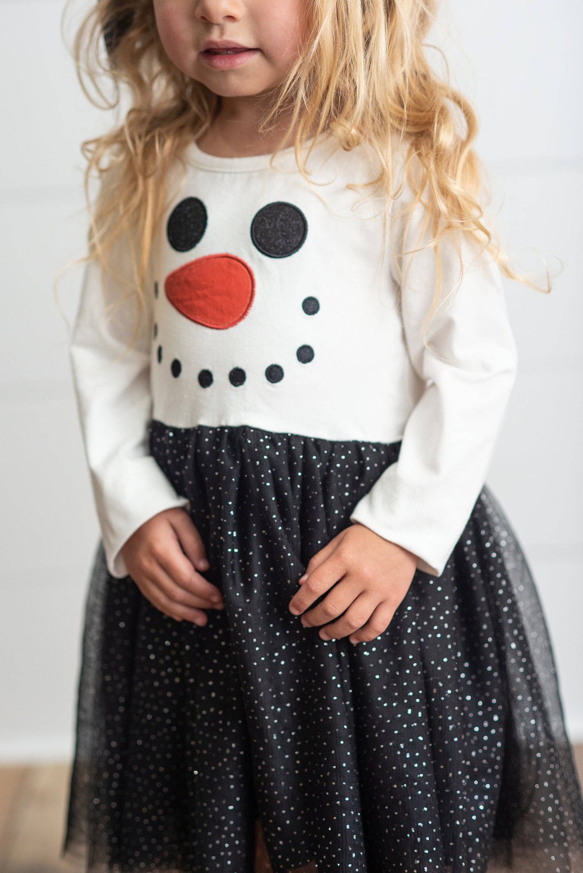 Girls Snowman Sparkle Tulle Holiday Christmas Winter Dress: 2