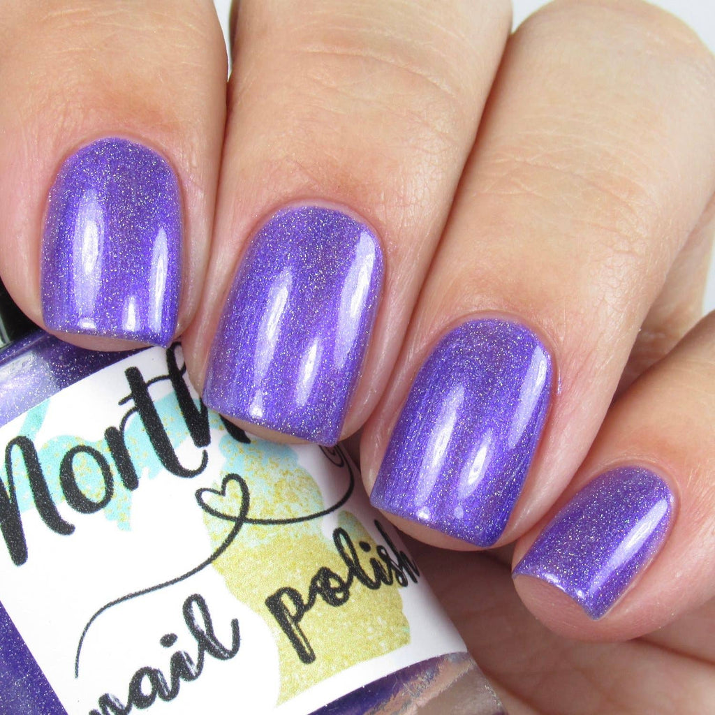 Wisdom ~ Nail Polish Holographic Purple Toxin Free Vegan Eco