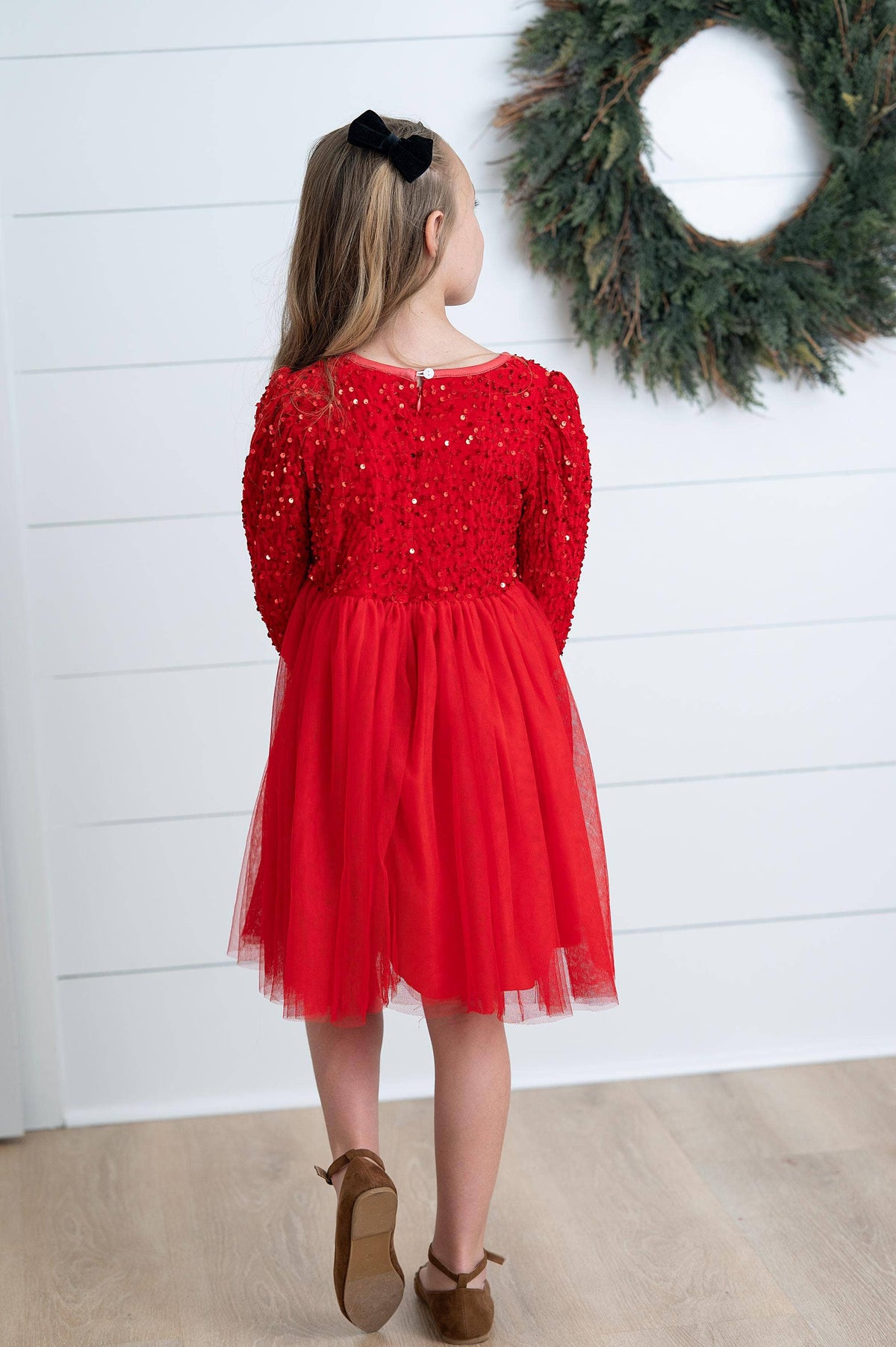 Victoria Red Sequin Fancy Sparkle Tulle Holiday Party Dress: 10/12
