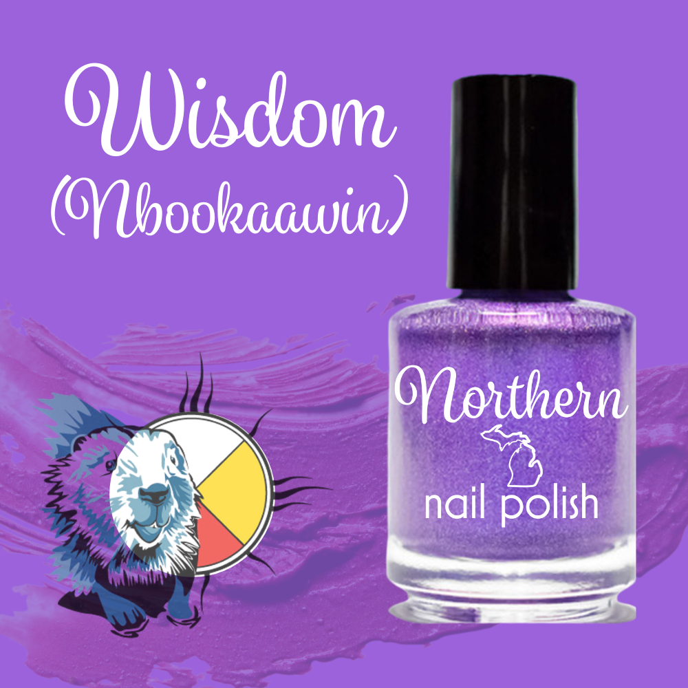Wisdom ~ Nail Polish Holographic Purple Toxin Free Vegan Eco
