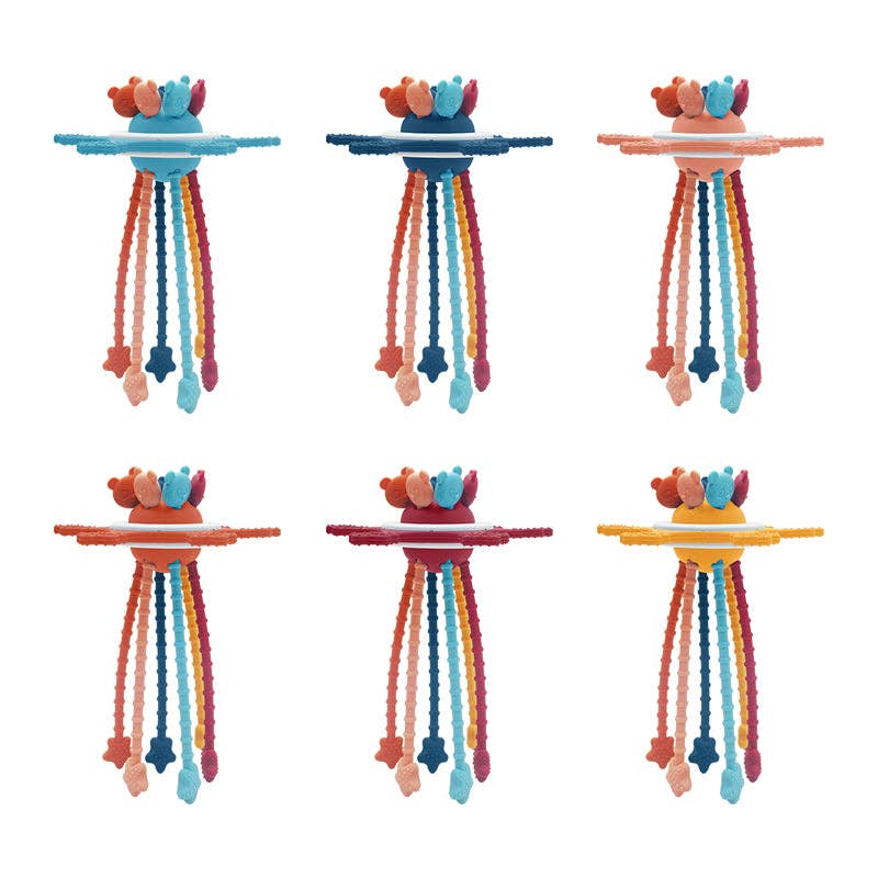 Montessori Pull String Sensory Toy for 6-12-18 Months Babies: 1 Set(Mix & Match Colors)
