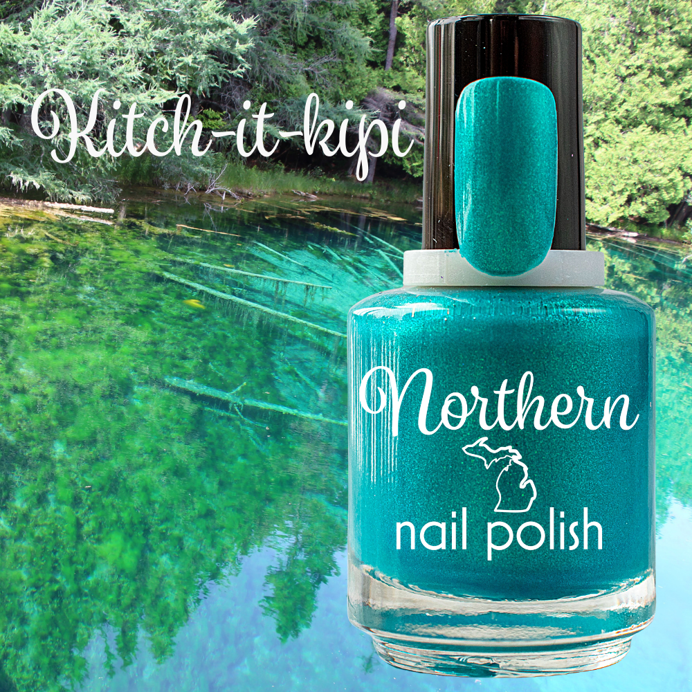 Kitch-it-kipi ~ Nail Polish Vegan Cruelty & Toxin Free Teal