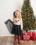 Girls Snowman Sparkle Tulle Holiday Christmas Winter Dress: 2